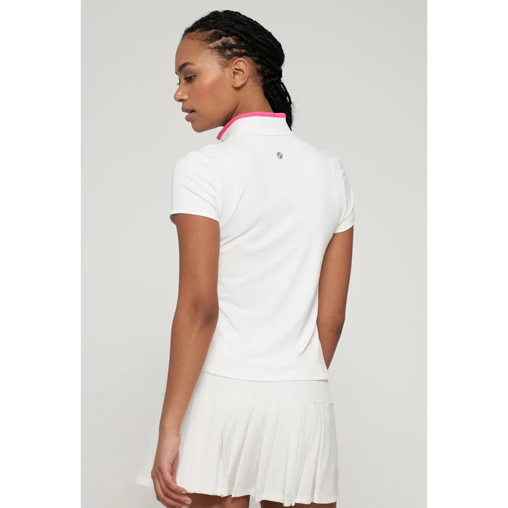 Lija Women's Don't Stop Me Now Roller Tee - White/Prism Pink - Image 4