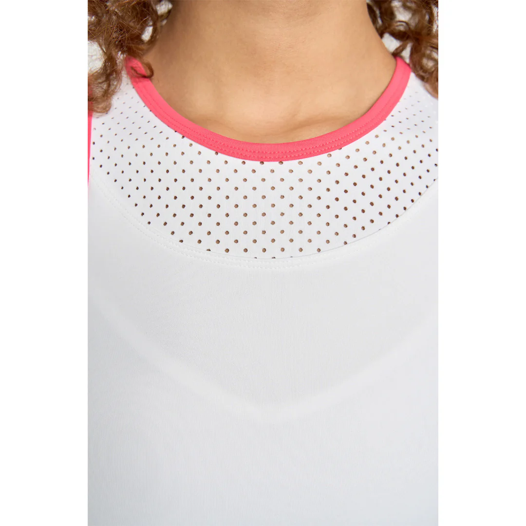 Lija Women's Game Changer City Dress - White/Hibiscus - Image 5