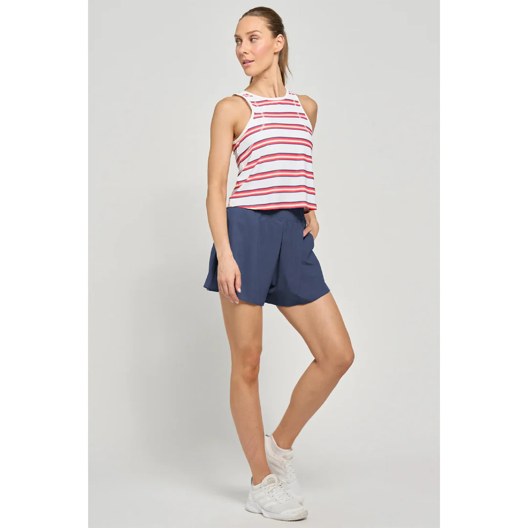 Lija Women's Game Changer Shift Printed Tank - Hibiscus Stripe - Image 4