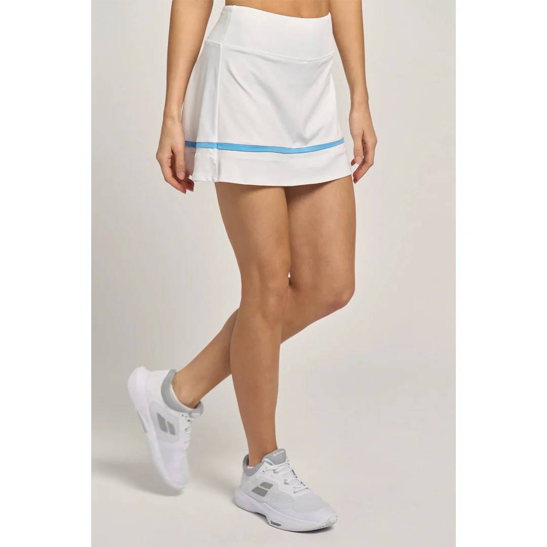 Lija Women's Match Point Banded Arena Skort - White/Blue - Image 4