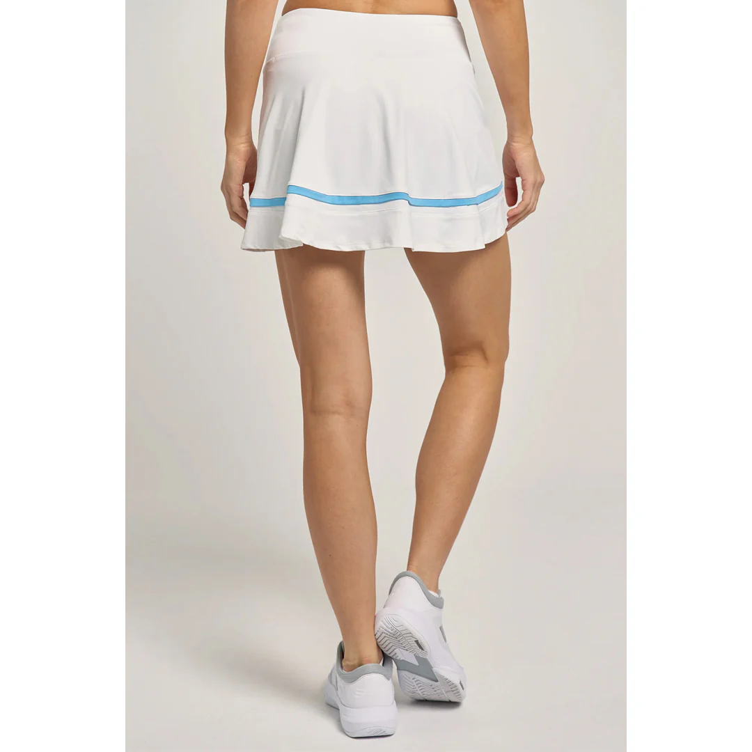 Lija Women's Match Point Banded Arena Skort - White/Blue - Image 5