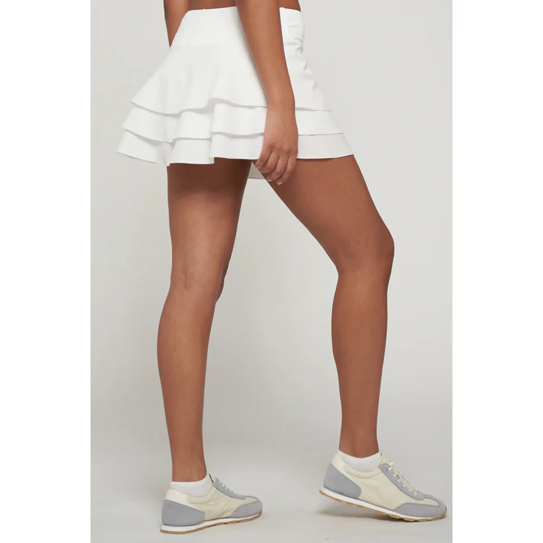 Lija Women's Stamina 13" Skort - White - Image 4