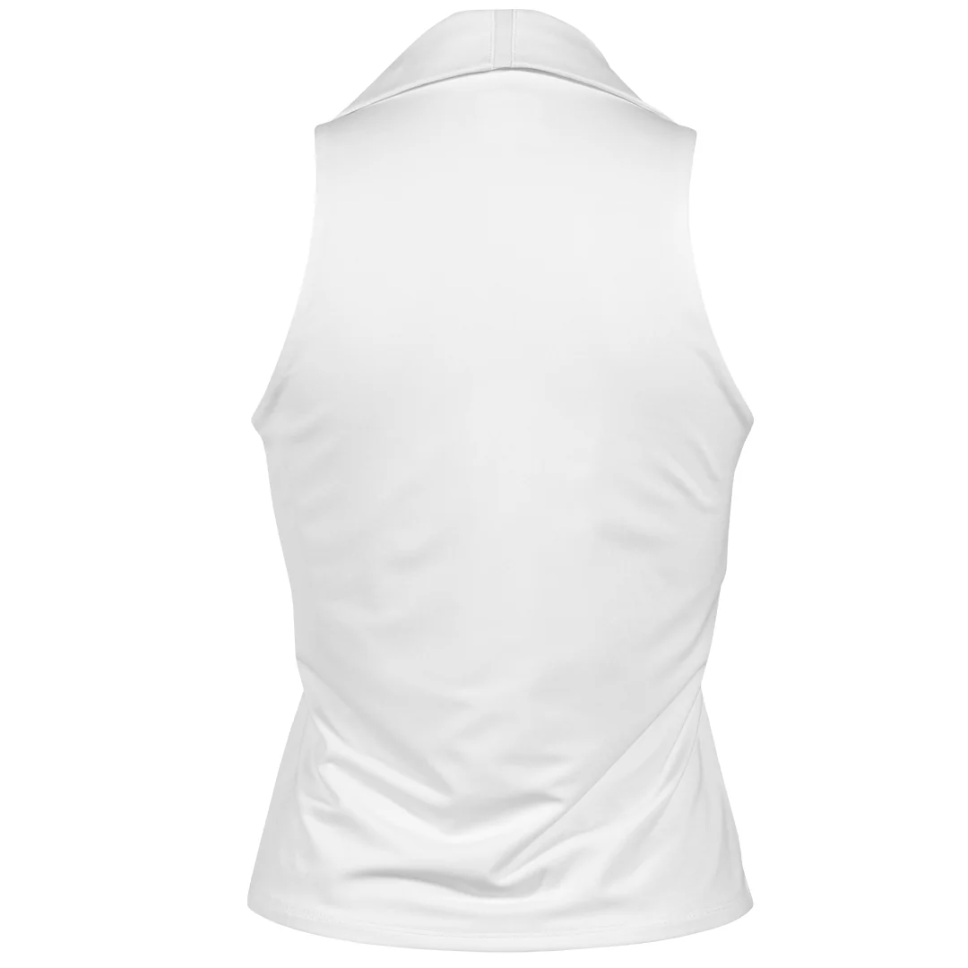 Lucky In Love Women's Club Polo Tank - White - Image 2