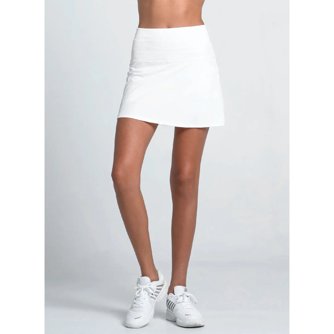 Lucky In Love Women's Baseline 14.5" Skort - White - Image 3