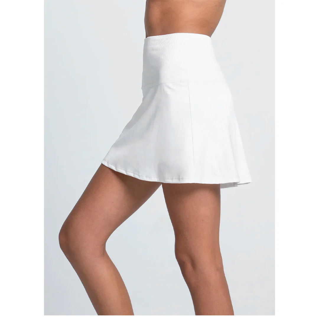 Lucky In Love Women's Baseline 14.5" Skort - White - Image 5