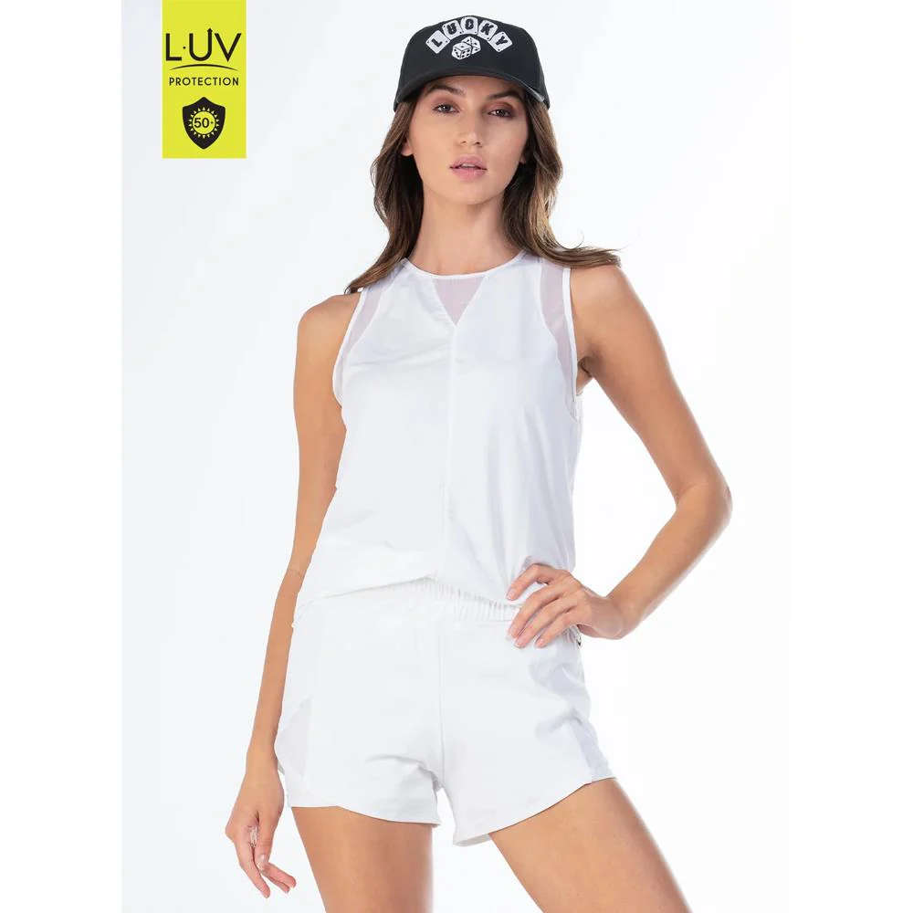 Lucky In Love Women's Essentials Chill Out Tank - White - Image 2