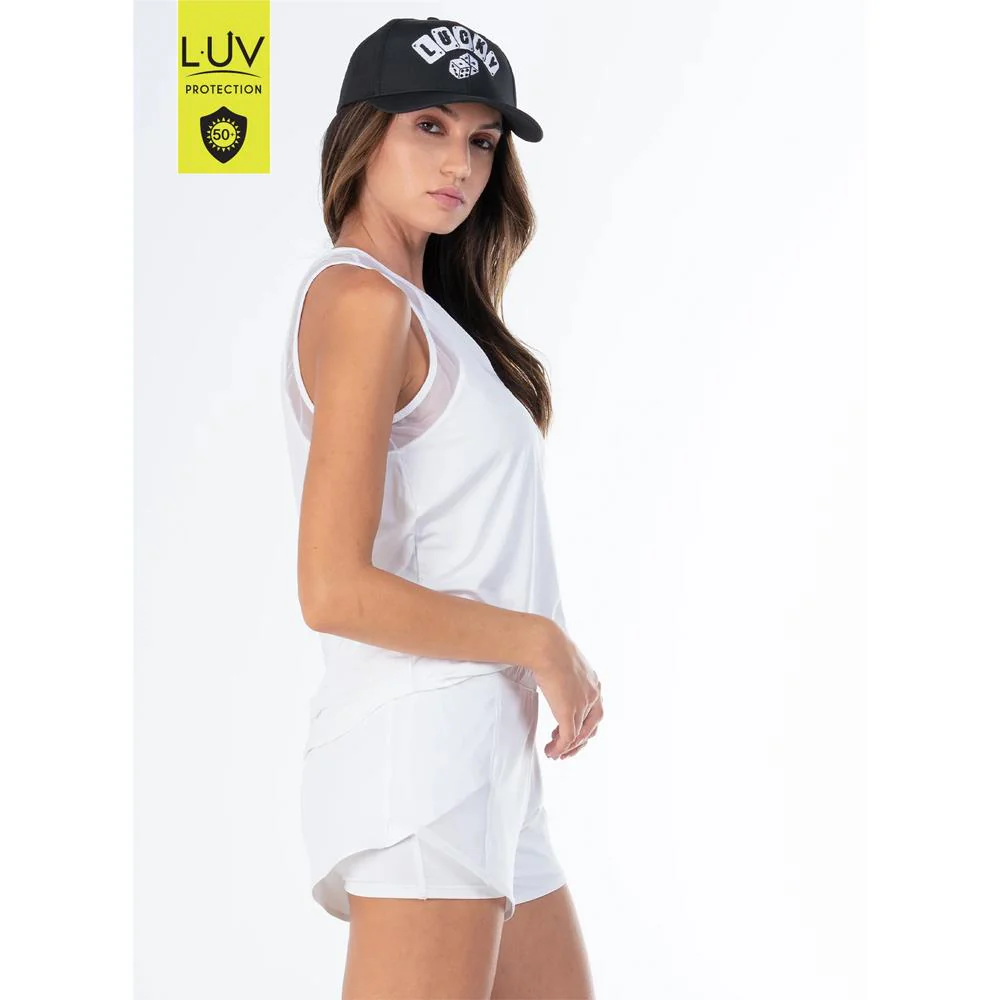 Lucky In Love Women's Essentials Chill Out Tank - White - Image 3