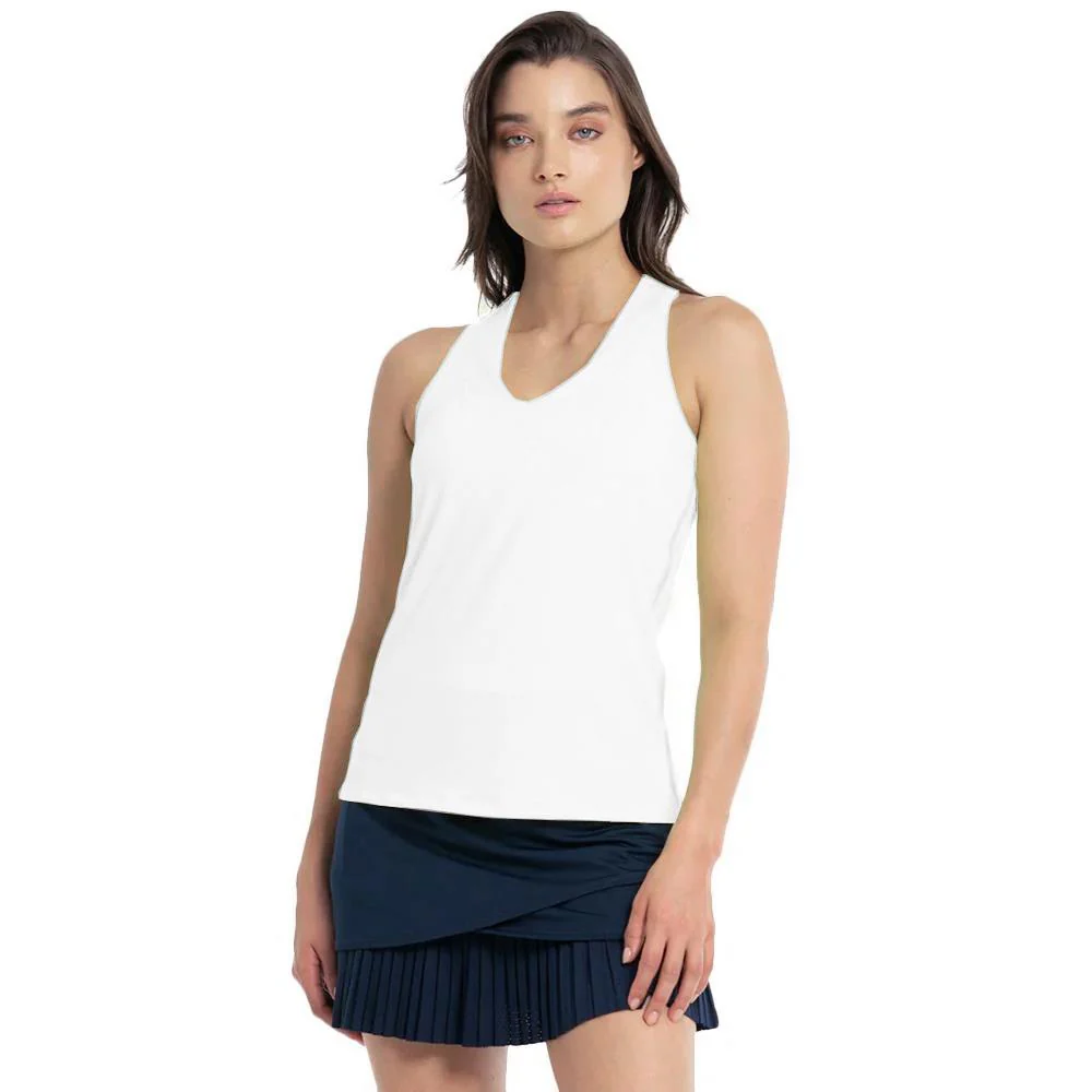 Lucky in Love Women's Essentials V-Neck Tank - White - Image 3