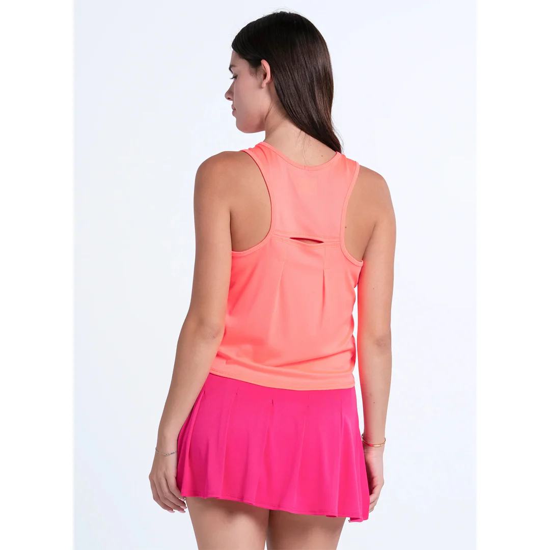 Lucky In Love Women's Glow Set Court Drip Tank - Hot Lava - Image 4