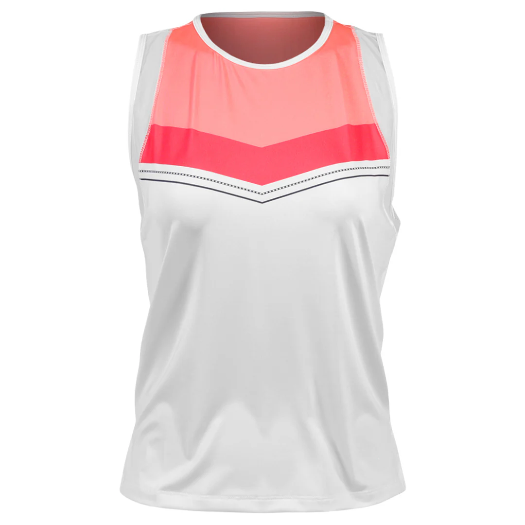 Lucky In Love Women's Glow Set Tank - White/Pink