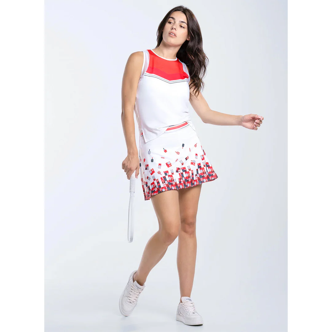 Lucky In Love Women's Glow Set Tank - White/Pink - Image 2