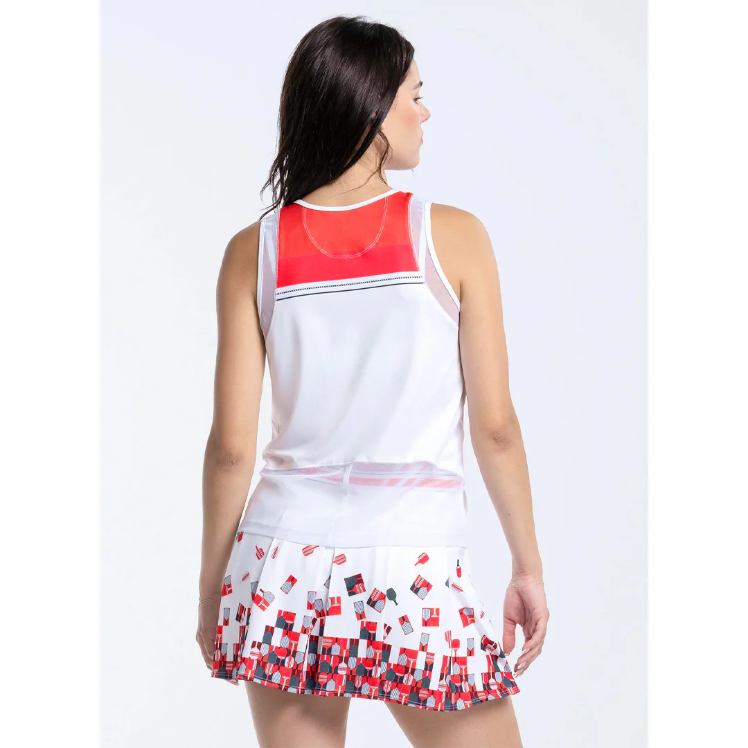 Lucky In Love Women's Glow Set Tank - White/Pink - Image 4