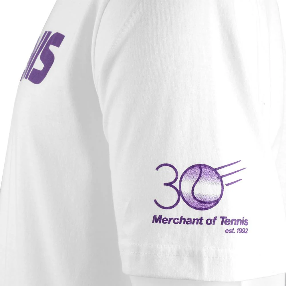 Merchant of Tennis Unisex 30 Year Tee - White - Image 3