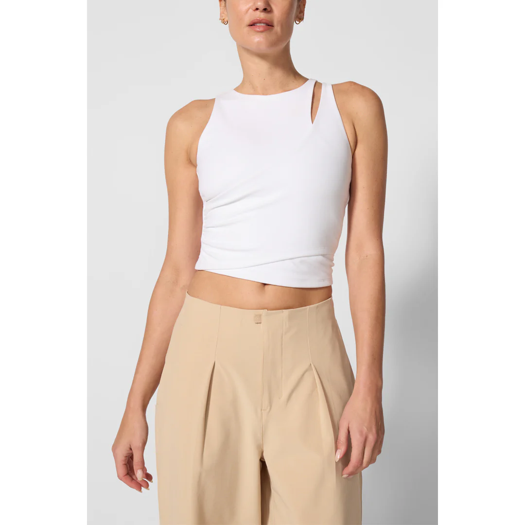 MPG Women's Velocity Crossover Tank - Brilliant White - Image 3