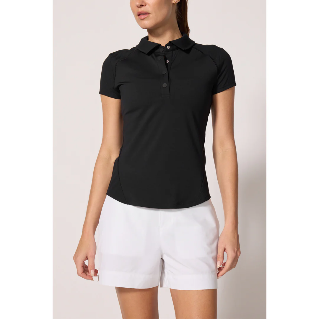 MPG Women's Vital Short Sleeve Polo - Black - Image 3