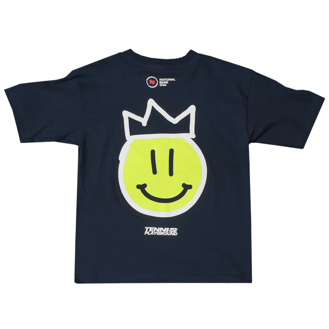 NBO Toronto Junior Happy Face Tee - Navy - Image 2