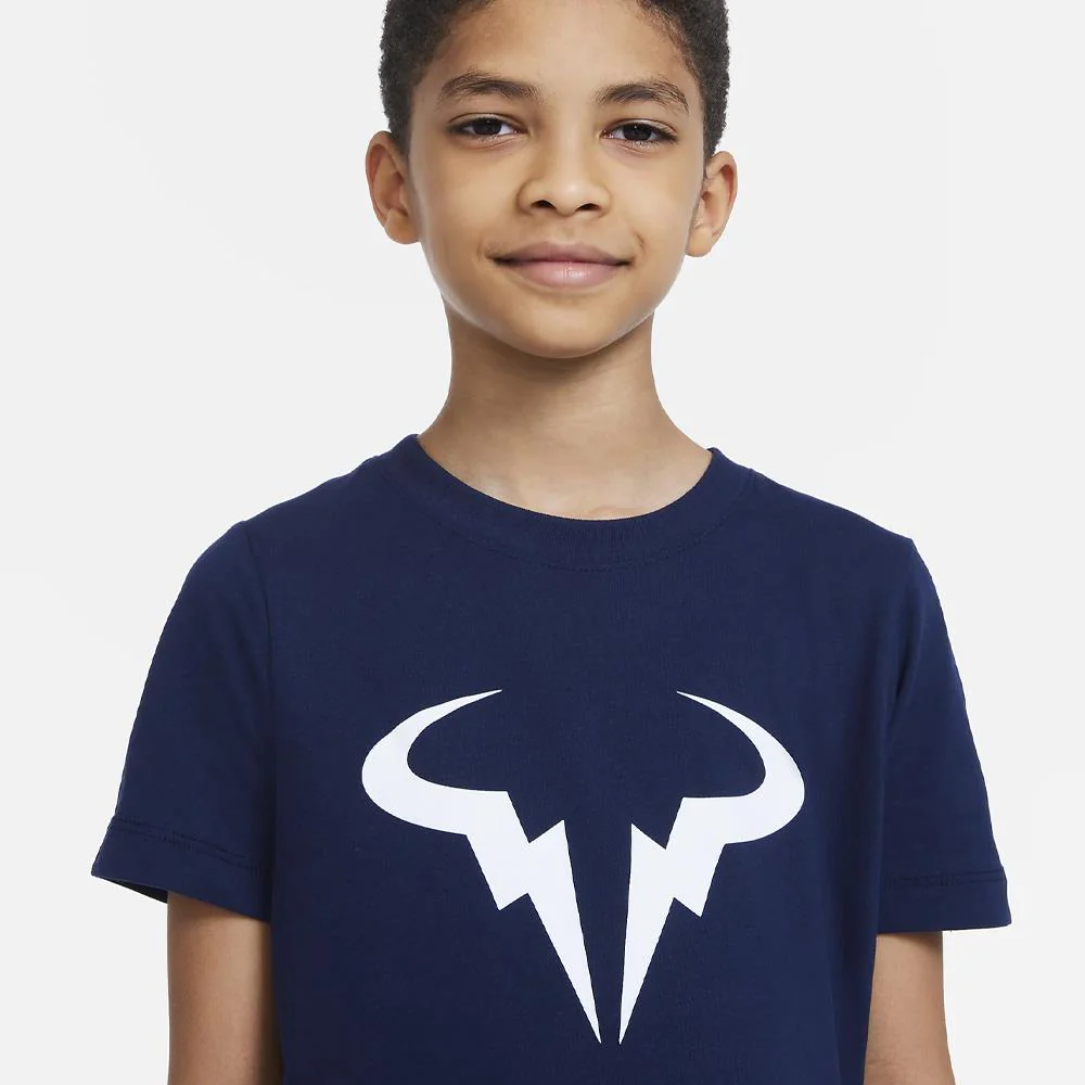 Nike Boys Rafa Tee - Obsidian - Image 4