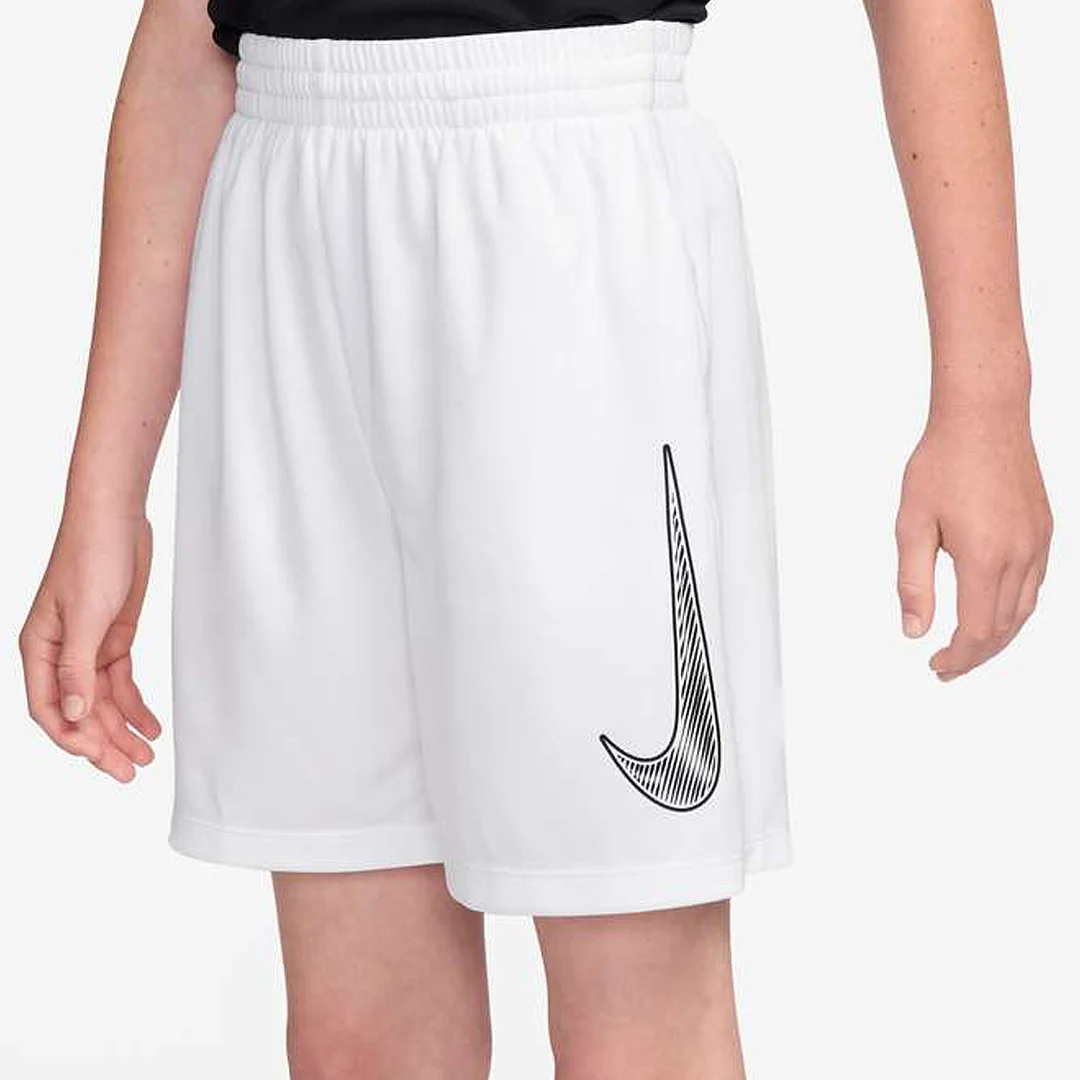 Nike Boys Swoosh Mesh Shorts - White - Image 4