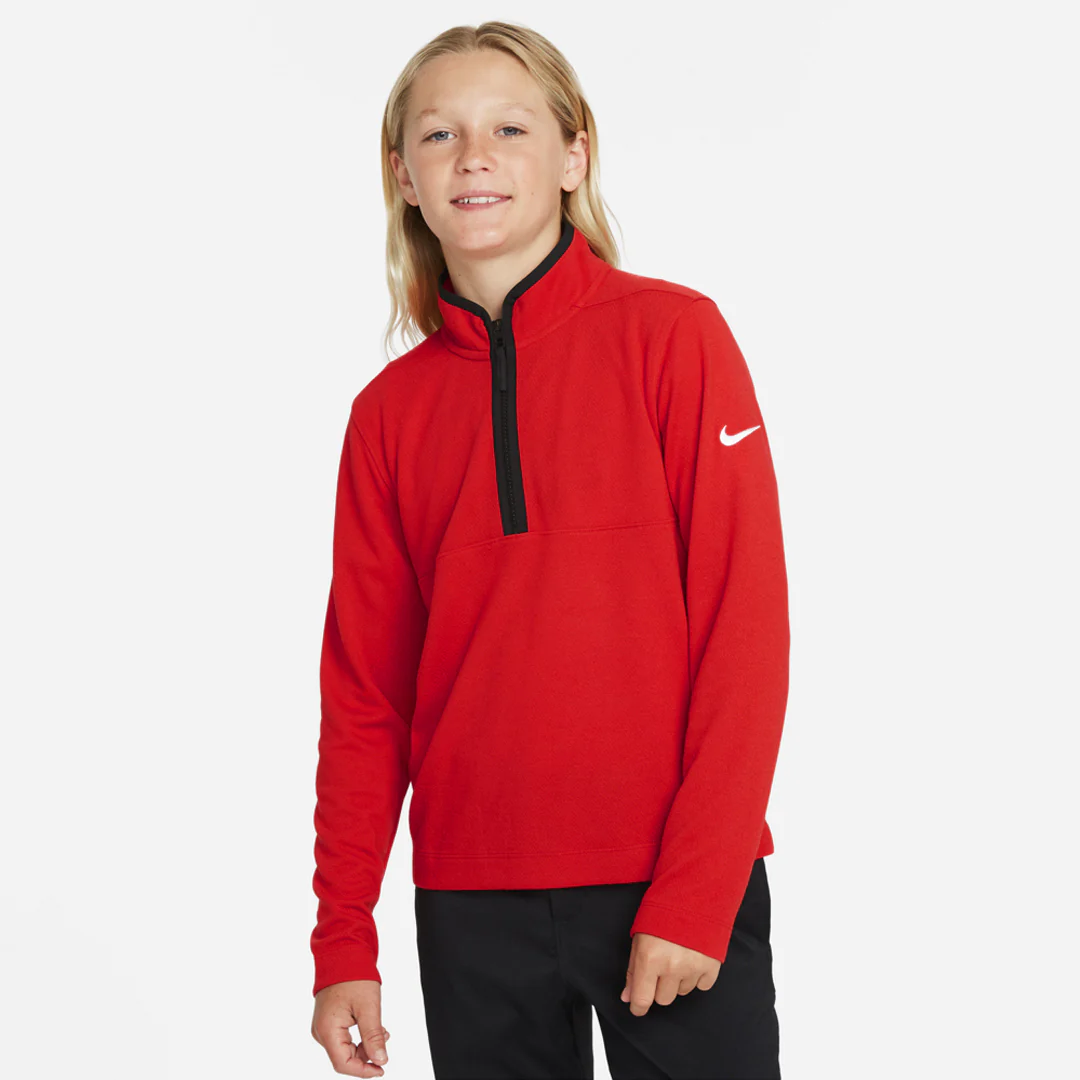 Nike Boys Victory Half Zip Longsleeve - University Red/Black - Image 2