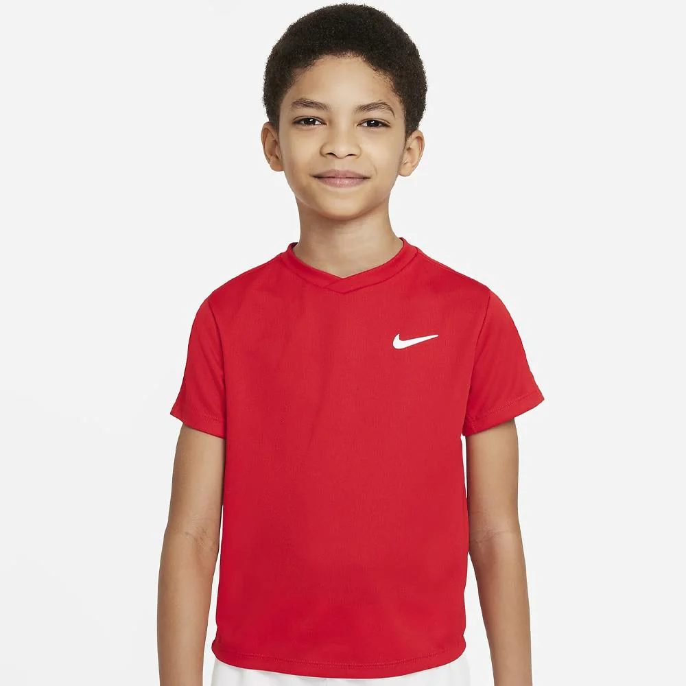 Nike Boys Victory Short Sleeve - University Red - Image 2