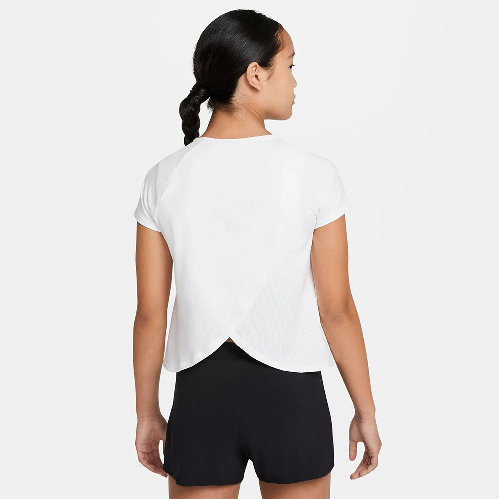 Nike Girls Victory Short Sleeve - White - Image 4