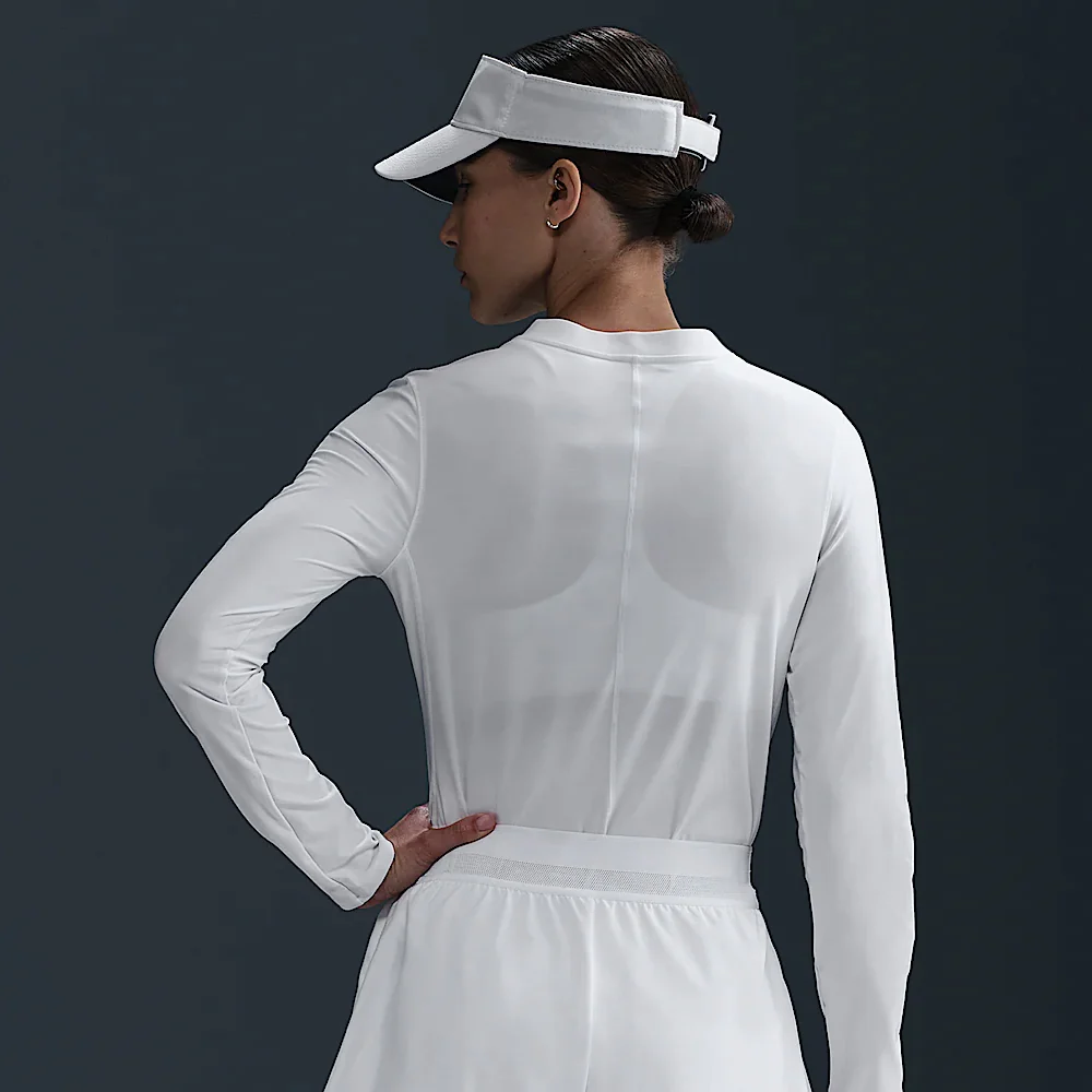 Nike Women's Advantage Mid-Layer Longsleeve - White - Image 6