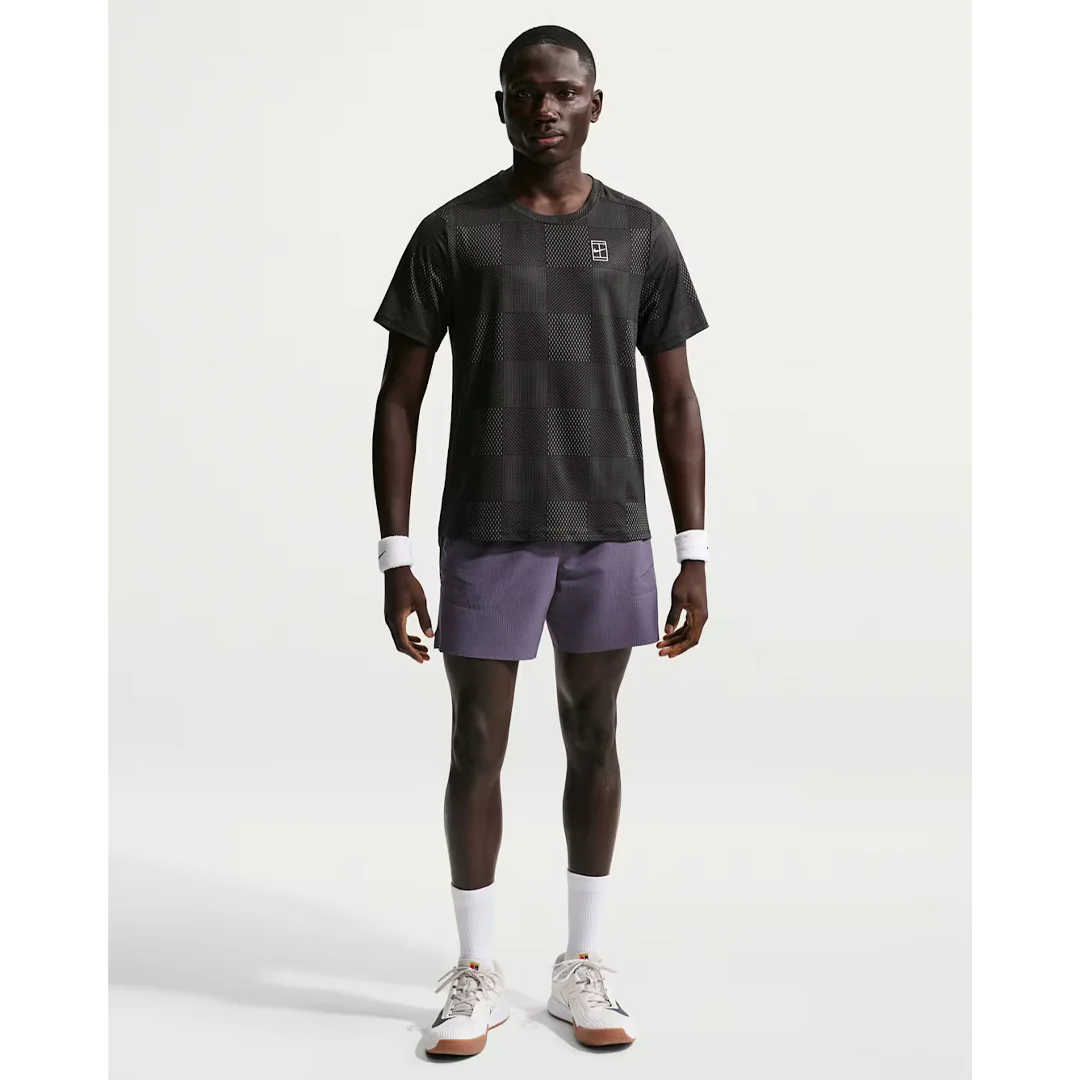 Nike Men's Advantage Print Tee - Black - Image 2