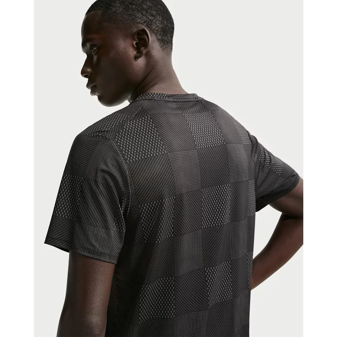 Nike Men's Advantage Print Tee - Black - Image 5