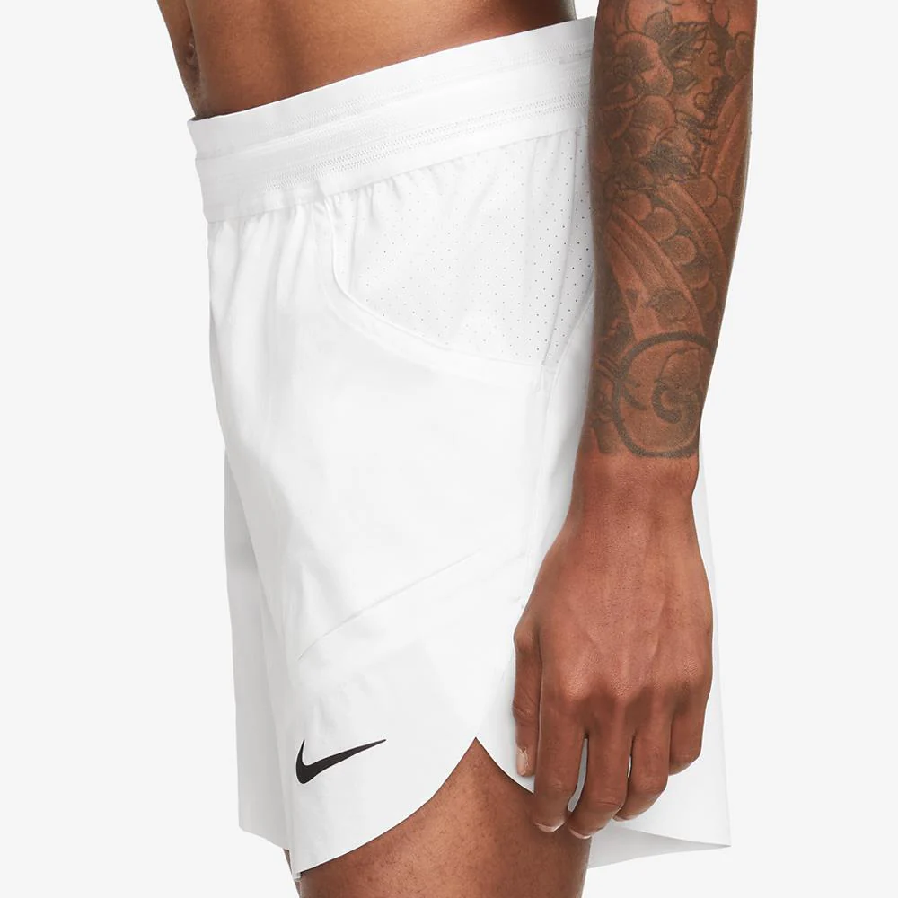 Nike Men's Rafa Advantage 7" Short - White/Black - Image 4