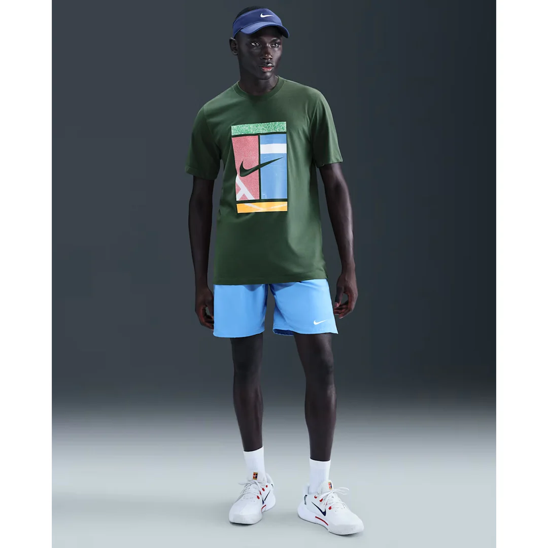 Nike Men's Court Tee - Fir - Image 2