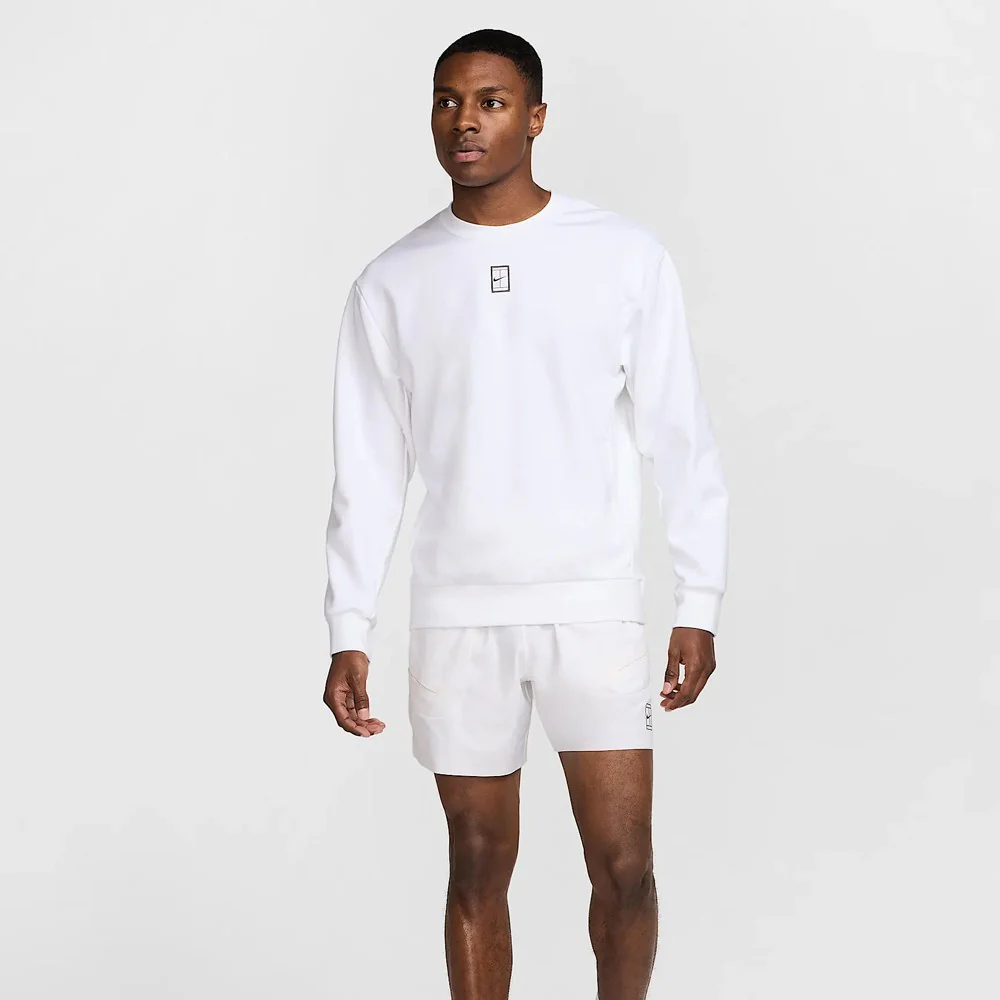 Nike Men's Heritage Crew Sweatshirt - White - Image 3