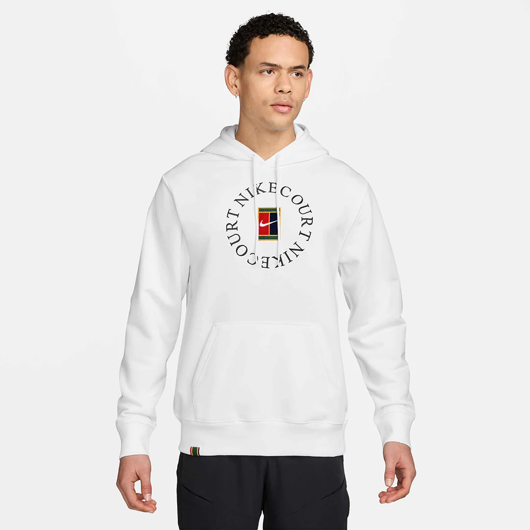 Nike Men's Heritage Fleece Hoodie - White - Image 2