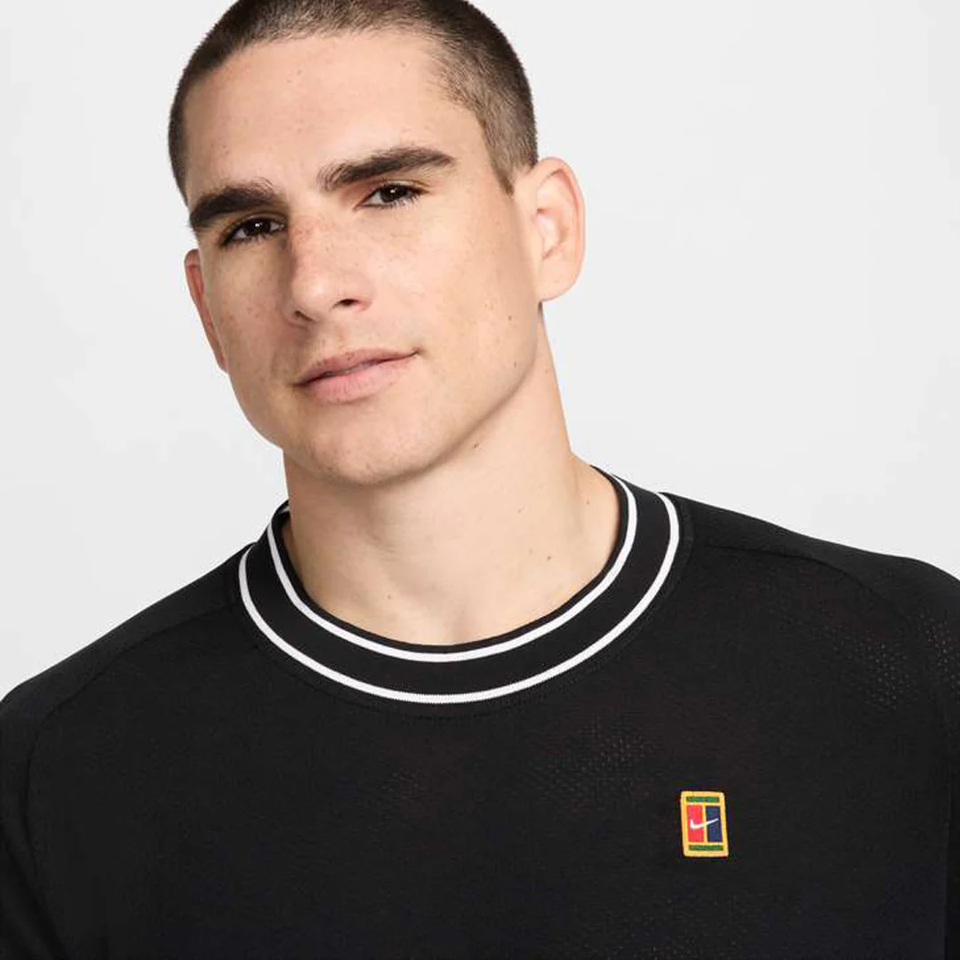 Nike Men's Heritage Short Sleeve Tee - Black/White - Image 4