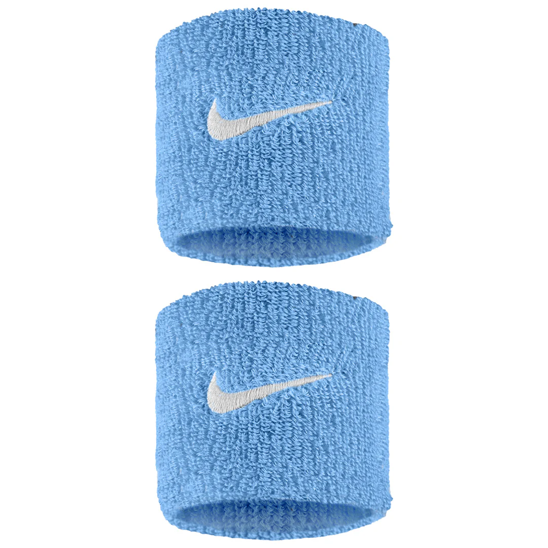 Nike Swoosh Wristband 2 Pack - University Blue/White