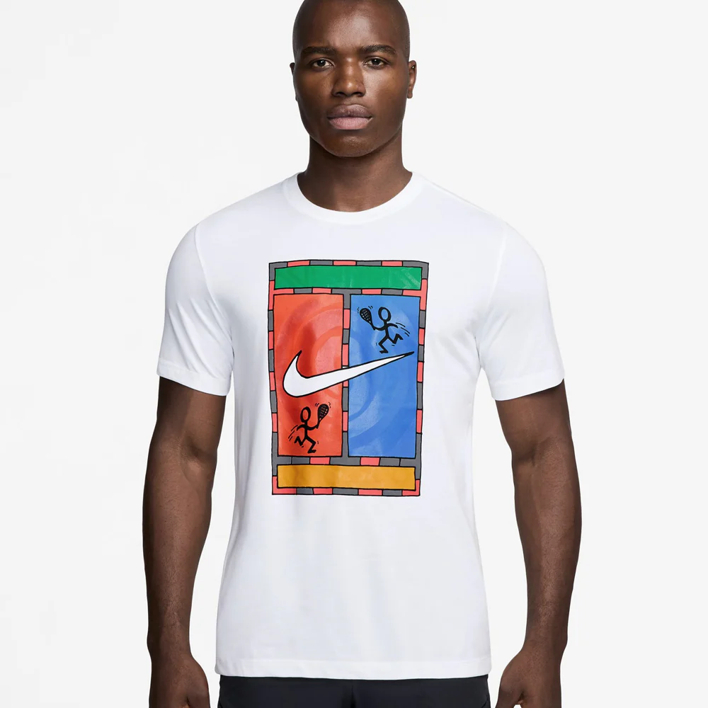 Nike Men's Court Dri-Fit Tee - White - Image 2