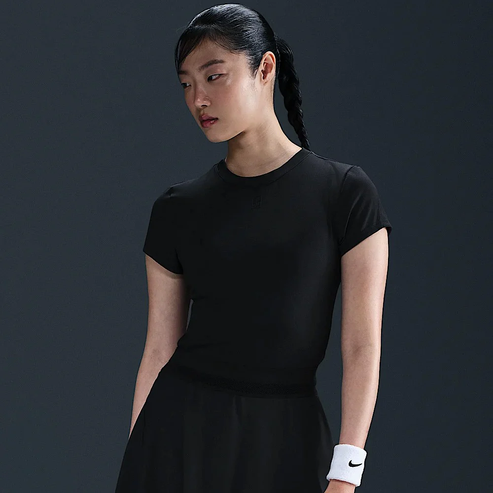 Nike Women's Advantage Short Sleeve - Black - Image 2