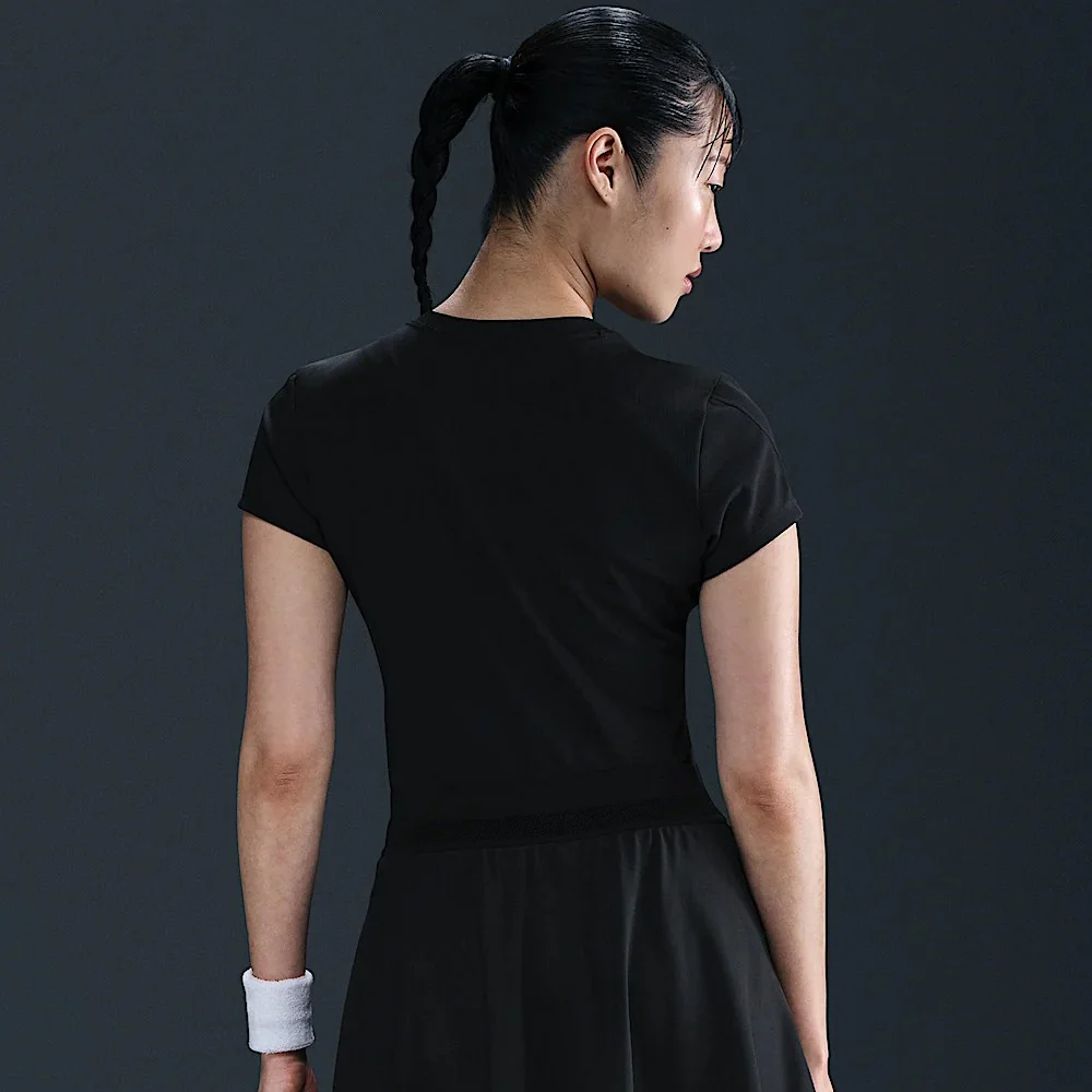 Nike Women's Advantage Short Sleeve - Black - Image 3