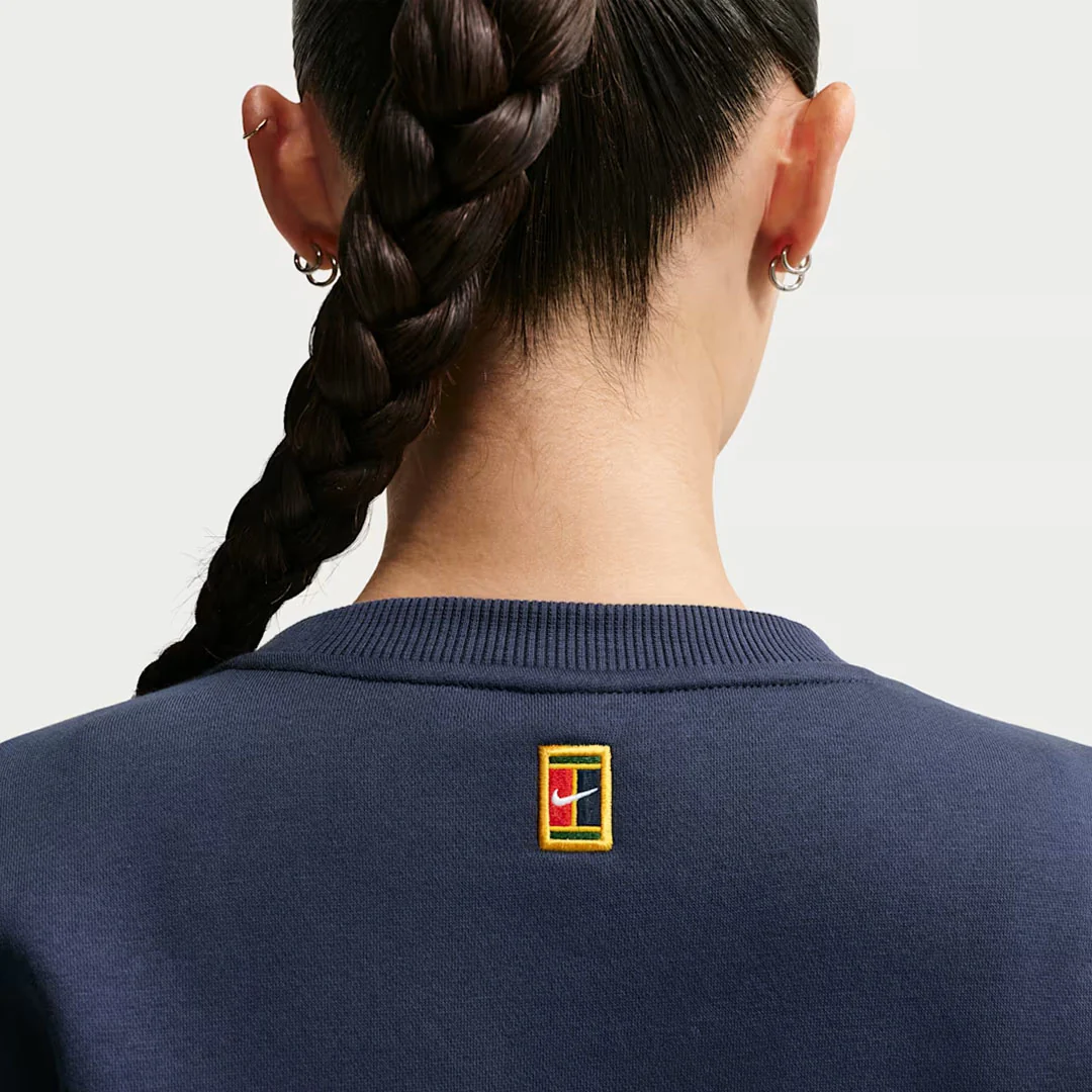 Nike Women's Court Crewneck Sweater - Midnight Navy - Image 5