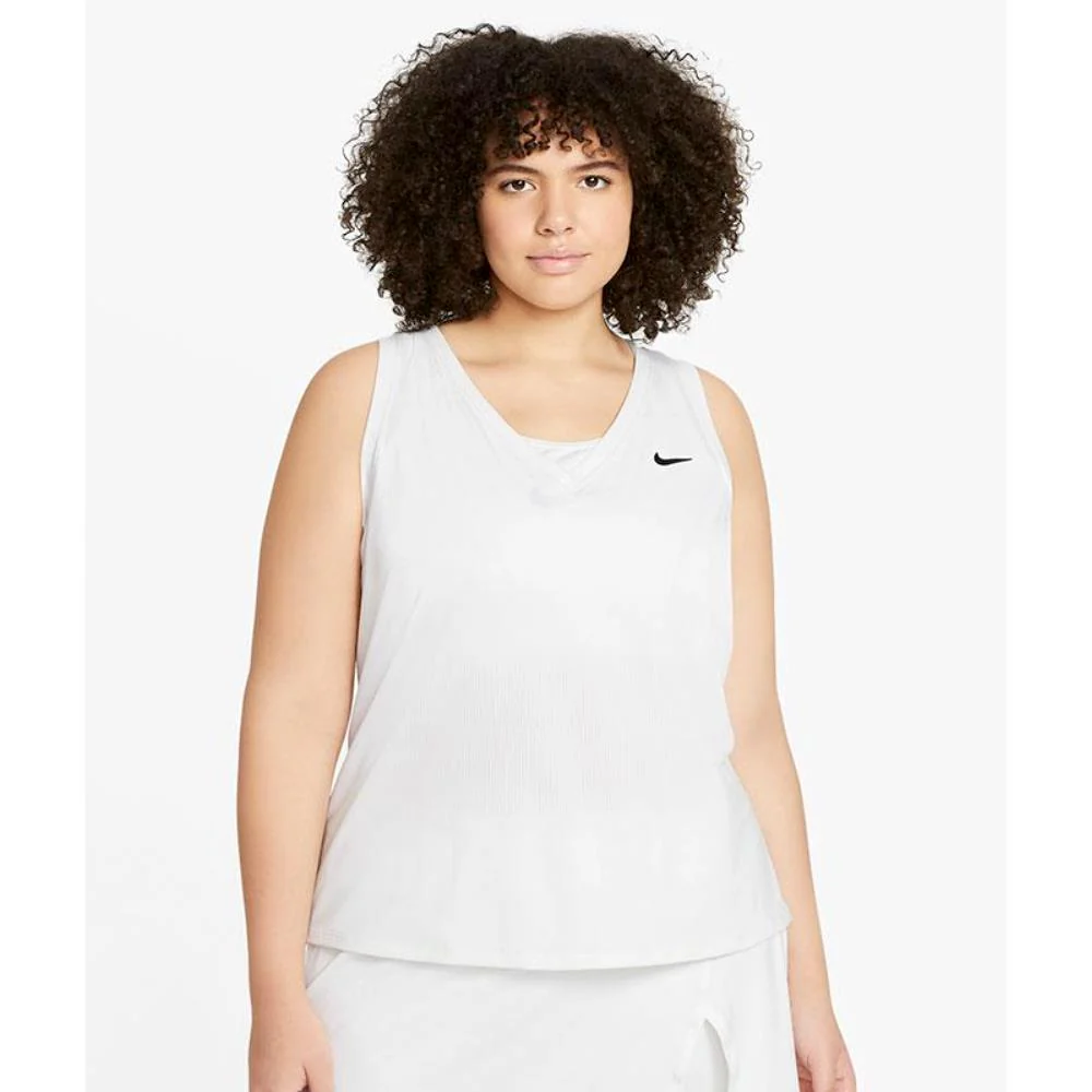 Nike Women's Victory Plus Size Tank - White - Image 2