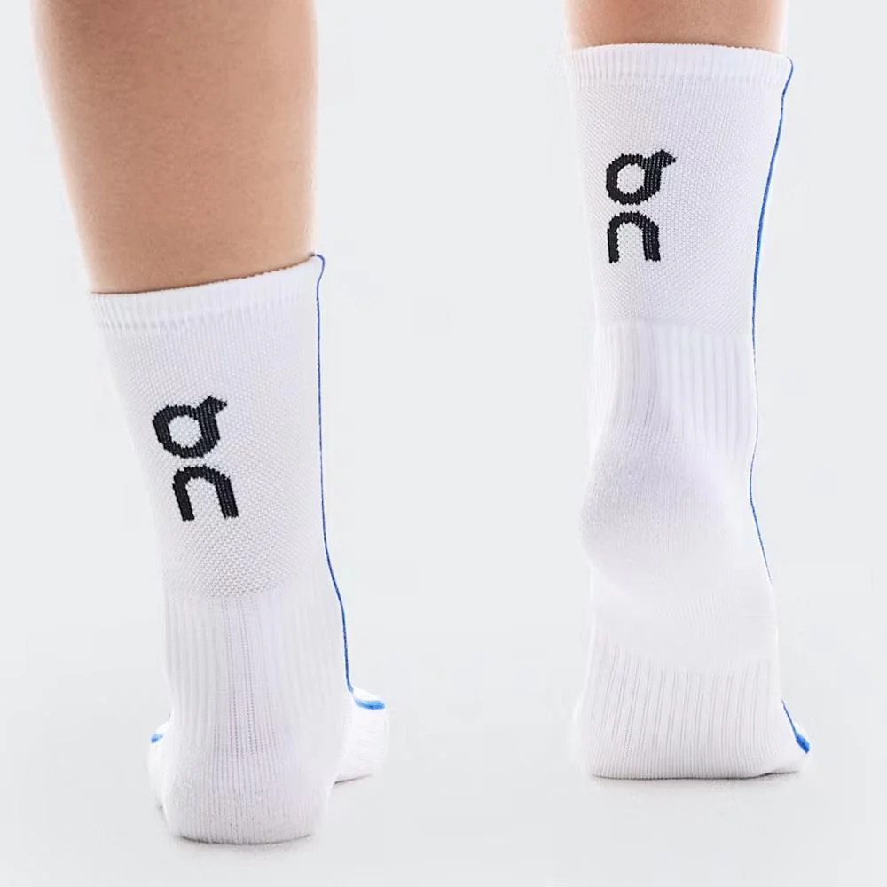 On Court High 1 Pack Socks - White/Indigo - Image 4