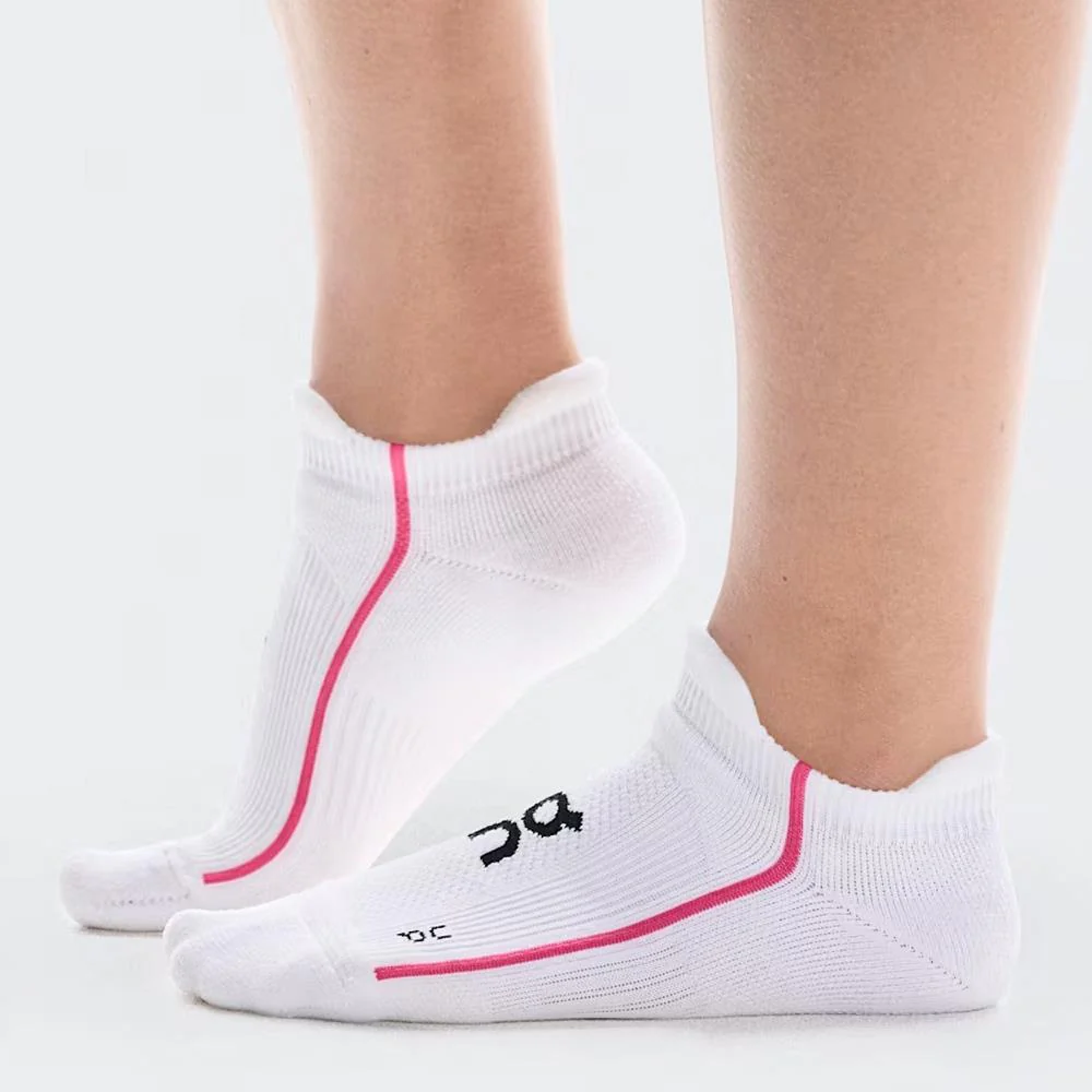 On Court Low Socks 1 Pack - White/Pink - Image 2