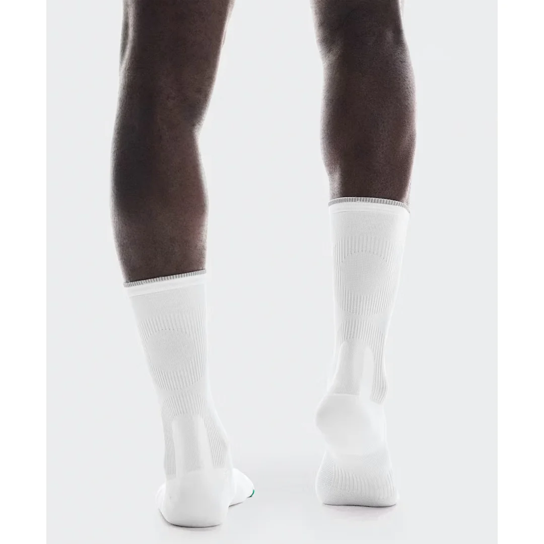 On Elite Run High 1 Pack Socks - White/Ivory - Image 4