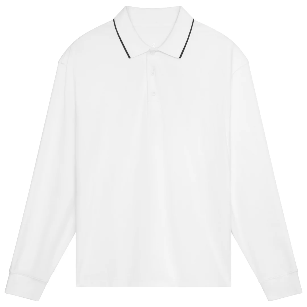 On Men's Courtside Longsleeve Polo - White