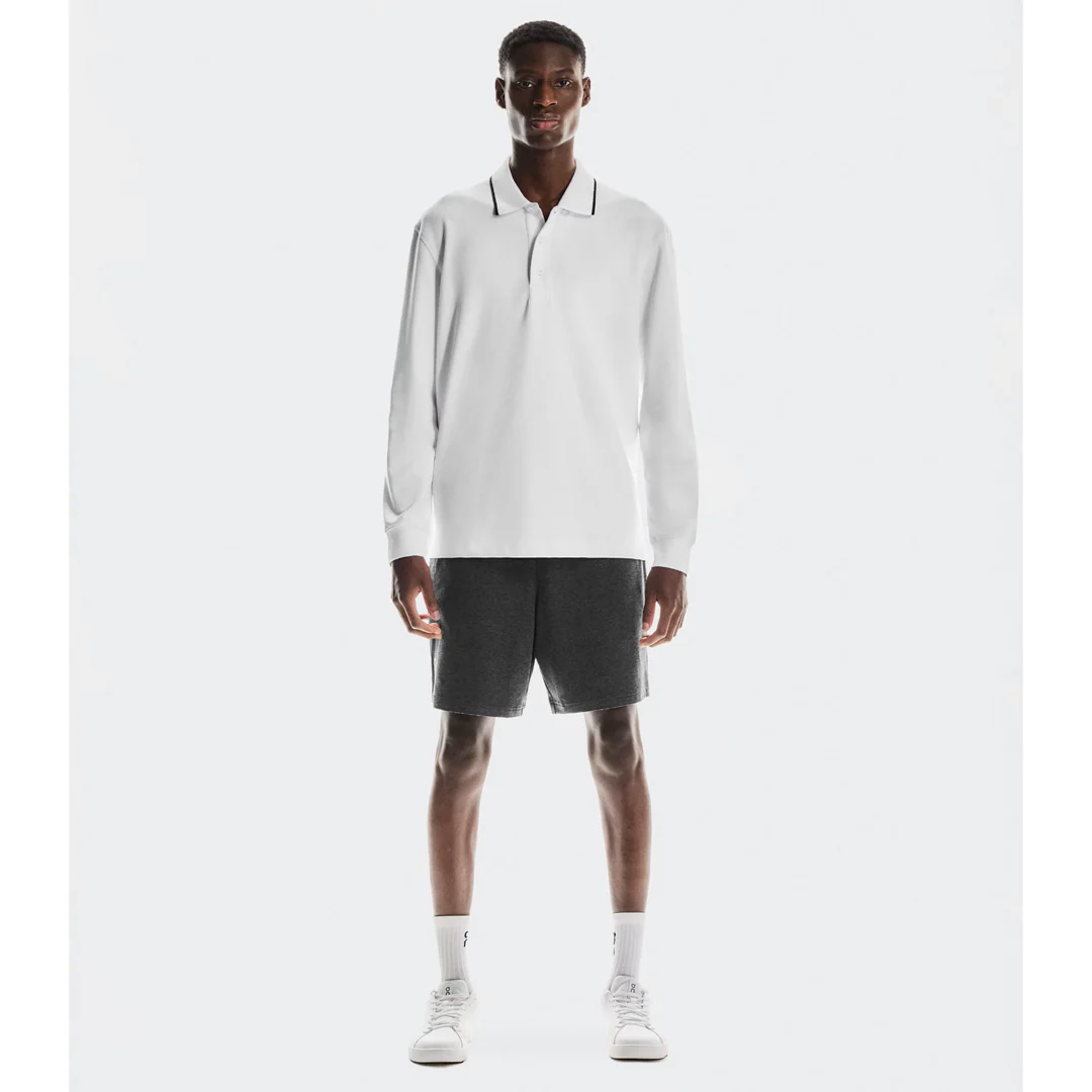 On Men's Courtside Longsleeve Polo - White - Image 2