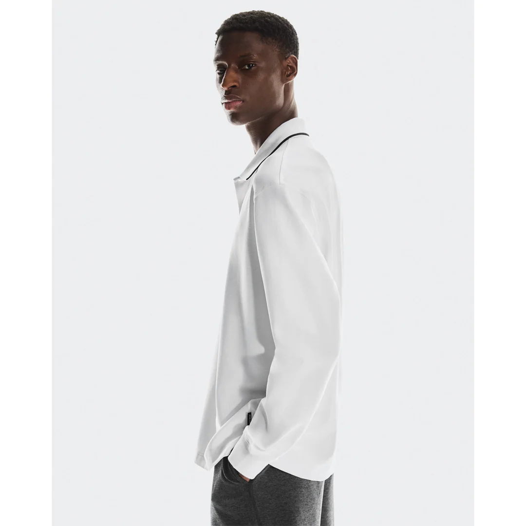 On Men's Courtside Longsleeve Polo - White - Image 5