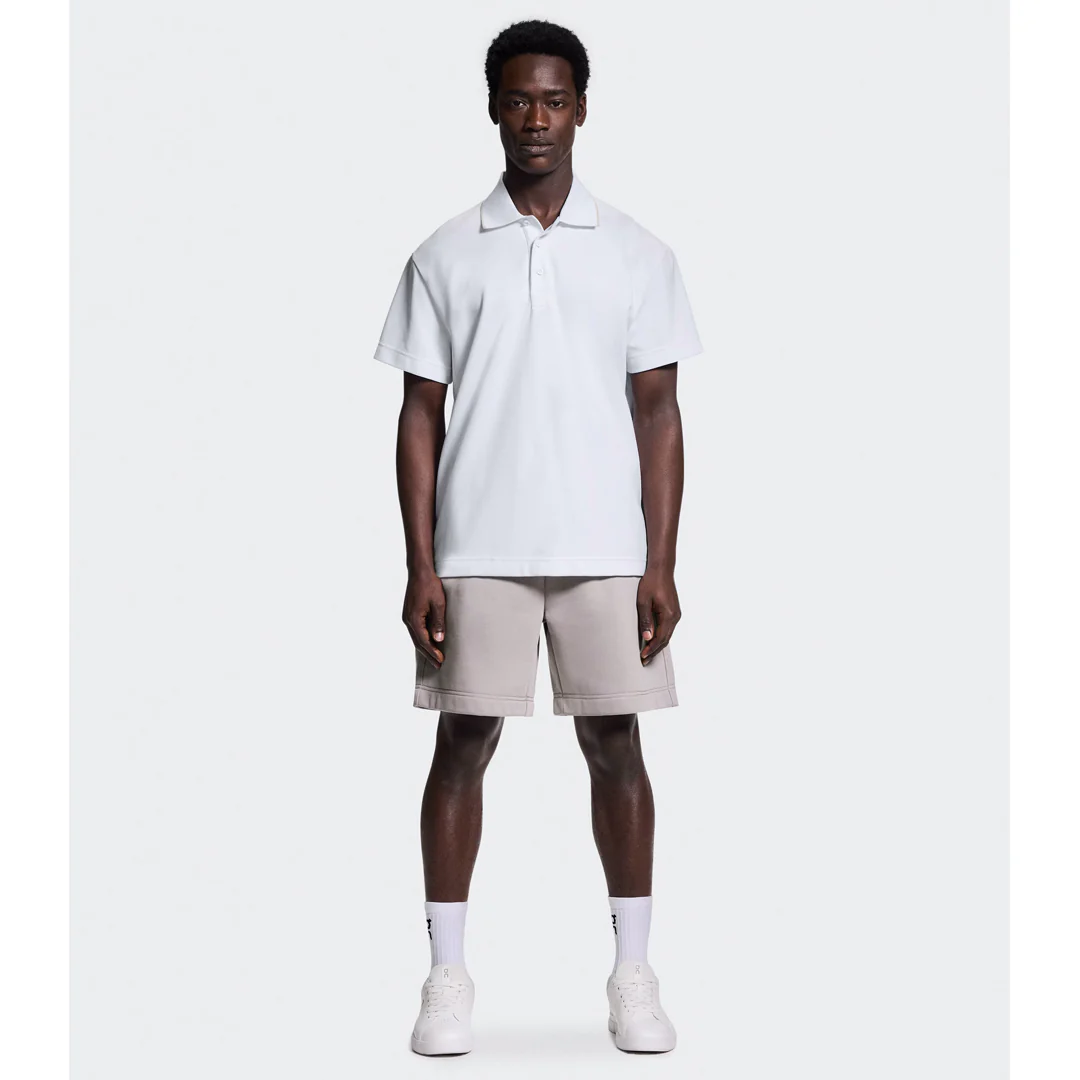 On Men's Courtside Polo - White/Sand - Image 2