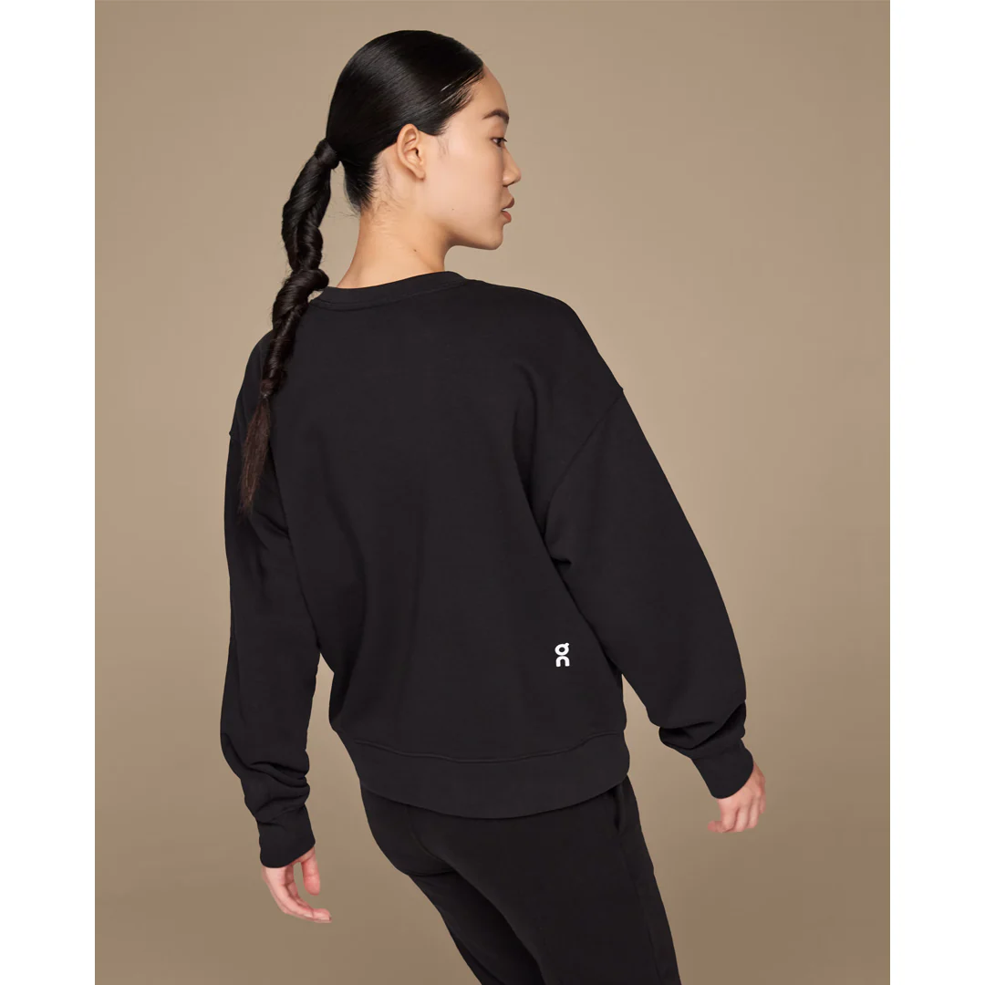 On Women's Club Crew Sweater - Black - Image 4