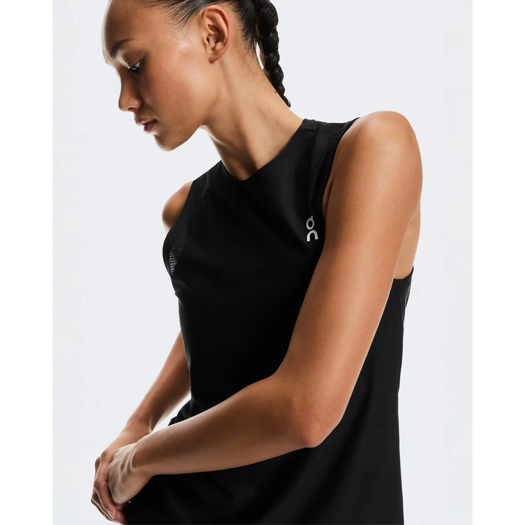 On Women's Court Tank - Black - Image 4