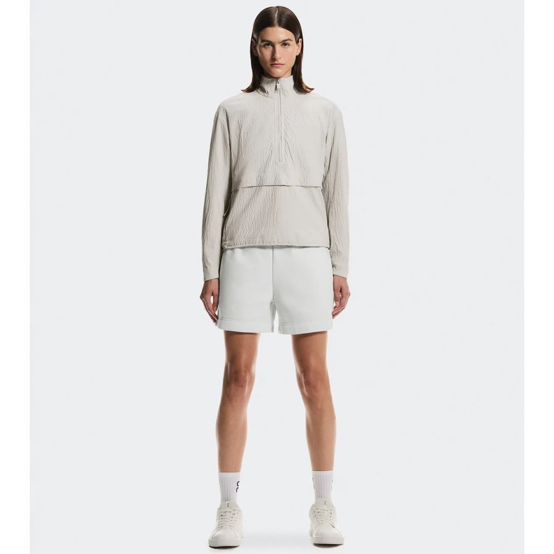 On Women's Courtside Eaze 1/2 Zip Jacket - Beige - Image 2