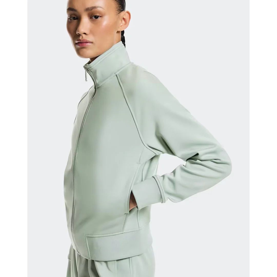 On Women's Courtside Full Zip - Mineral - Image 4
